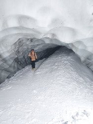 Grotte Glacière ⚒️🥶 Valthorens avant le +1m ❄️