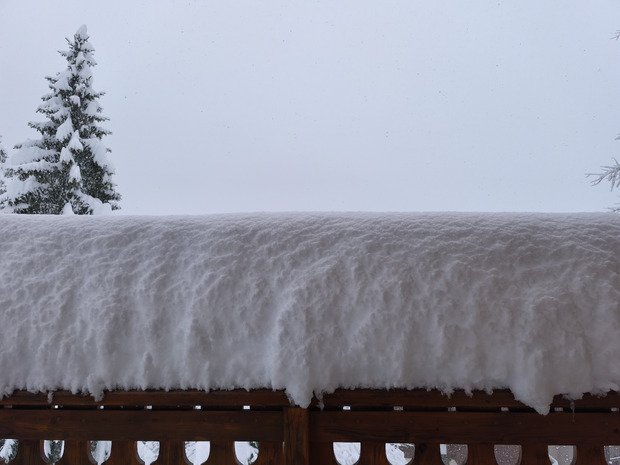 Impressionnantes chutes de neige
