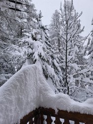 Impressionnantes chutes de neige