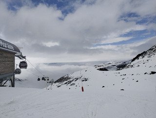 Seuls sur les pistes ! Ah mais c'est normal.