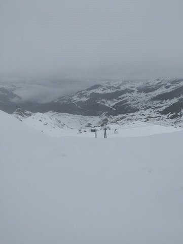 Seuls sur les pistes ! Ah mais c'est normal.