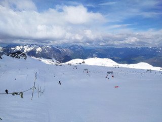conditions variables du printemps, et du glacier