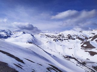 conditions variables du printemps, et du glacier
