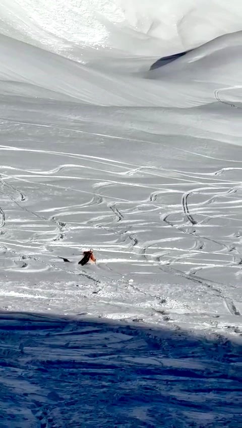 Reste de neige froide