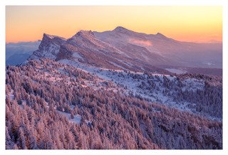 Coucher de soleil au Moucherotte
