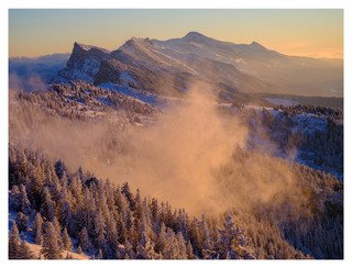 Coucher de soleil au Moucherotte