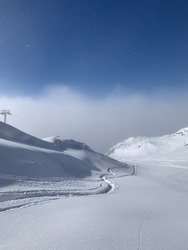 Belle neige sur La Plagne !