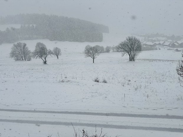 Après le rinçage, il neige fort de nouveau dans le Vercors