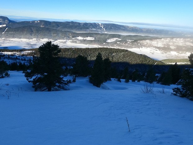 La matinée dans la combe de l'Oursière