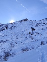 Praz de Lys : poudre à l'ombre de la croix !