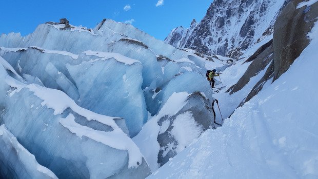 Le glacier d'Argentière a souffert