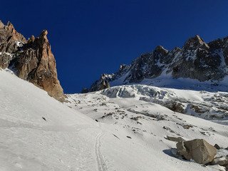 Le glacier d'Argentière a souffert