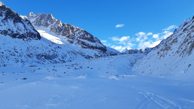 Le glacier d'Argentière a souffert