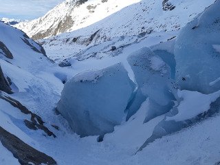 Le glacier d'Argentière a souffert