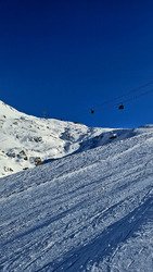 Conditions au top pour carver mais attention aux cailloux sous 2600m