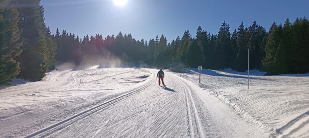 Ski de fond à la Féclaz (73)
