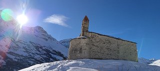 Ski de fond au dessus de Bonneval S/Arc en Maurienne (73) belle journ&eacute;e d'hiver 
