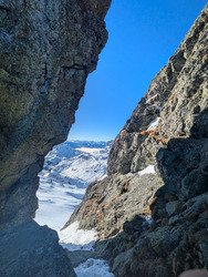 du ski conceptuel : col des crochues, br&egrave;che &agrave; B&eacute;rard, buet 