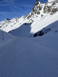 &Eacute;tonnamment, agr&eacute;able &agrave; skier malgr&eacute; le peu de neige.