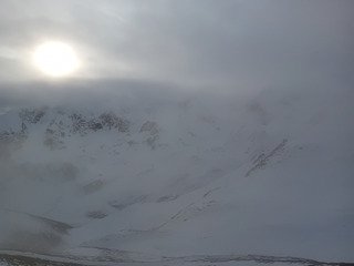 Brouillard et neige pas mal