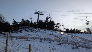 Greolieres : bien vivant, neige au top 