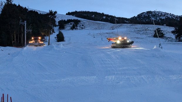 Greolieres : bien vivant, neige au top 