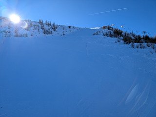 Soleil et pistes impeccables