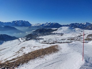 Alpe d'Huez : zen au soleil mais neige dure 