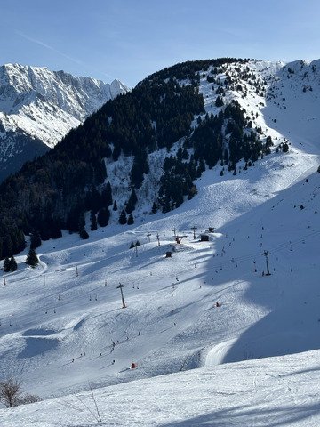Beau temps belle neige &agrave; l'Alpe du Grand Serre