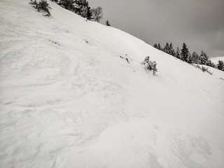 Test neige au Collet