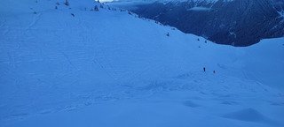 Encore de la pow mais un monde de fou sur la route