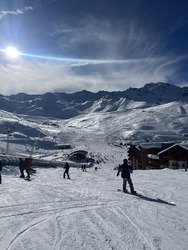 La neige &eacute;tait encore excellente et les pistes quasiment vides.