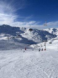 La neige &eacute;tait encore excellente et les pistes quasiment vides.