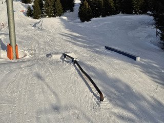 Chamrousse : perfect sunset snowpark