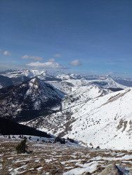 Manque de neige, mais sauvage, joli et vent&eacute; !