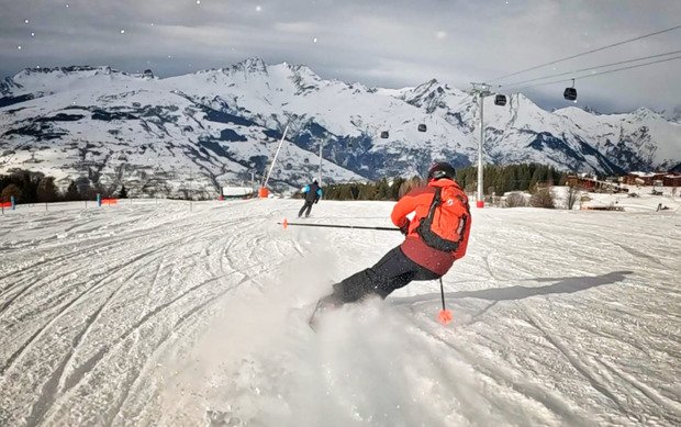On a promen&eacute; les skis...en carving ⛷️🤣