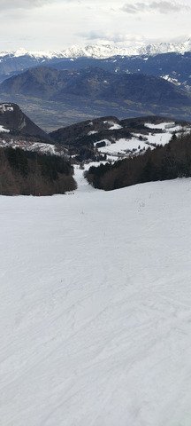 Neige humide mais plut&ocirc;t agr&eacute;able &agrave; skier 