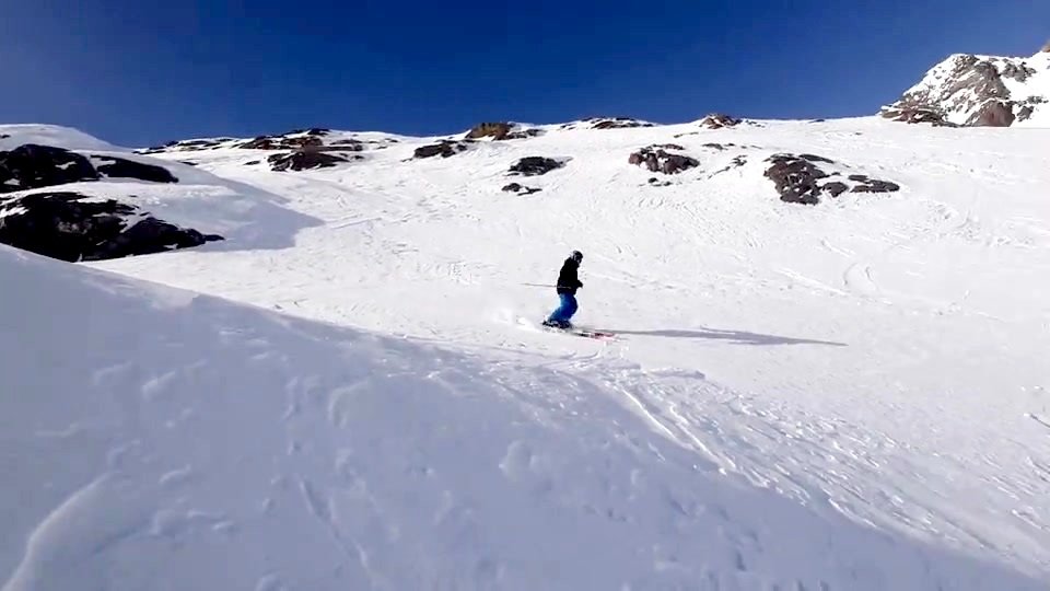 Un beau terrain de jeu, bon grip et neige douce