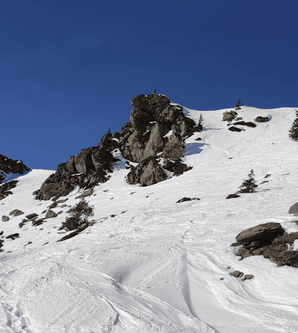 Encore de la bonne neige et peu de monde pour un mercredi