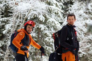 Bapt&ecirc;me Freeride sur les Aiguilettes des houches