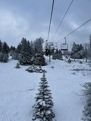 Froid et neige fra&icirc;che 