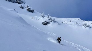 De la poudre sur le haut