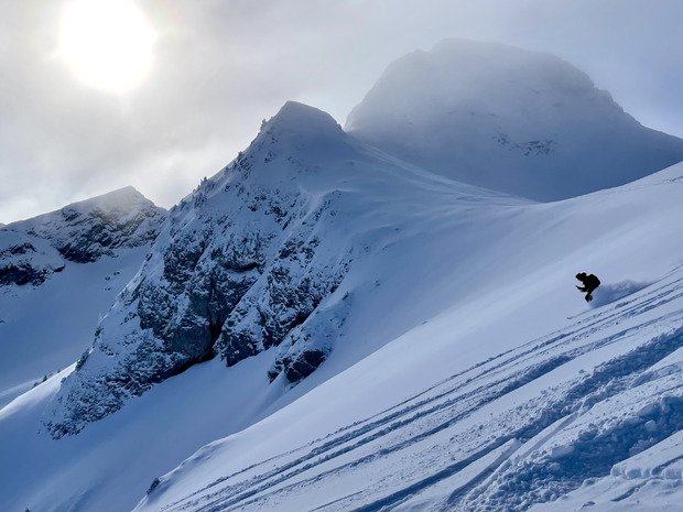 De la poudre sur le haut