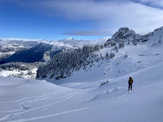 De la poudre sur le haut