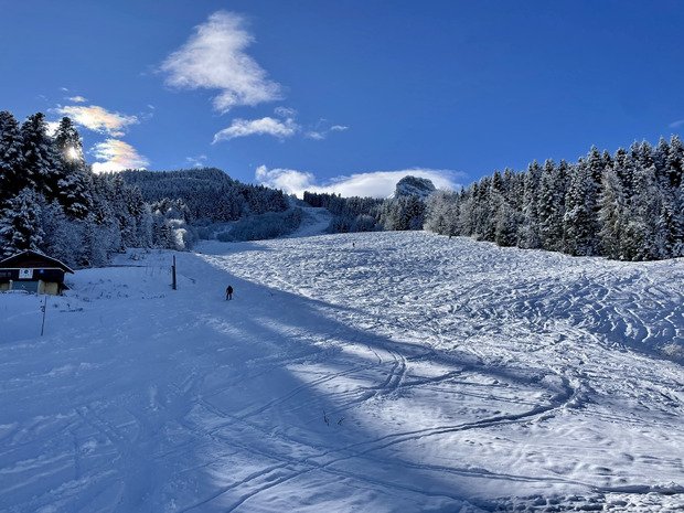De la poudre sur le haut