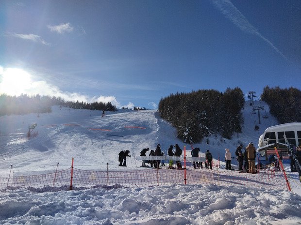 Sur les skis top....