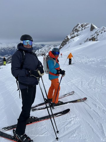 Soleil,neige et copains 🤩