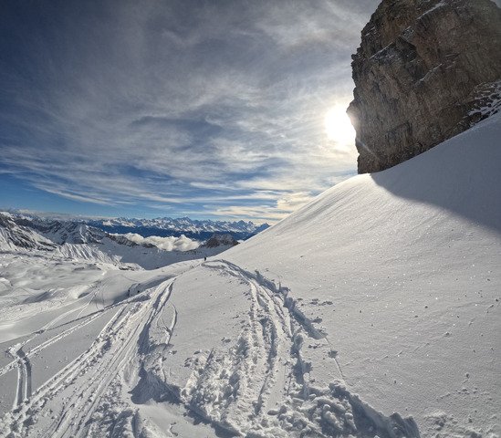 Journ&eacute;e freeride glacier 3000