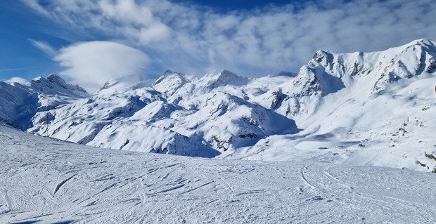 Bonne neige 🌨 et panorama superbe 
