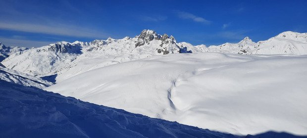 Bonne neige 🌨 et panorama superbe 